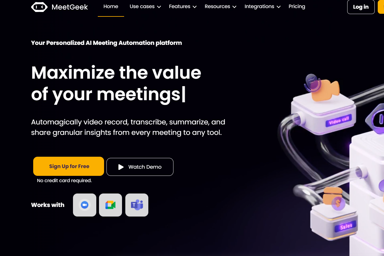 文字起こしして会議を効率化する「meetgeek」