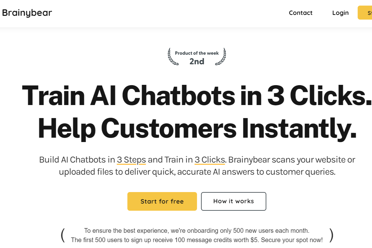 3ステップでWebサイトにチャットボットを設置できる「BrainyBear」