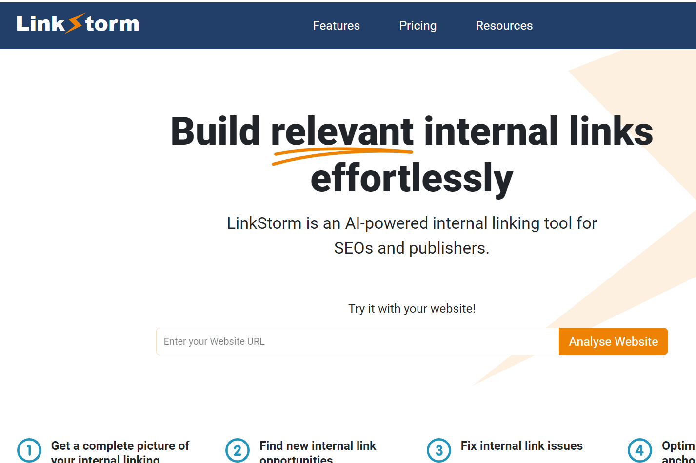 Webサイトの内部リンクを提案してくれる「LinkStorm」