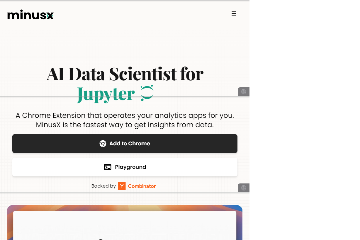 Jupyter Notebookと連携するAIアシスタント「MinusX」