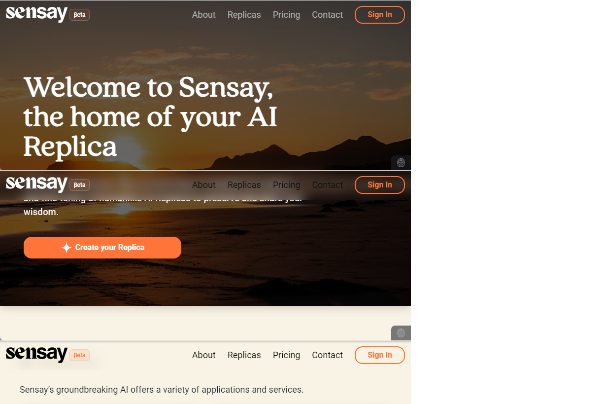 自分のレプリカを作成できる「Sensay」
